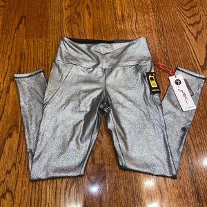 GOTTEX Silver workout running leggings